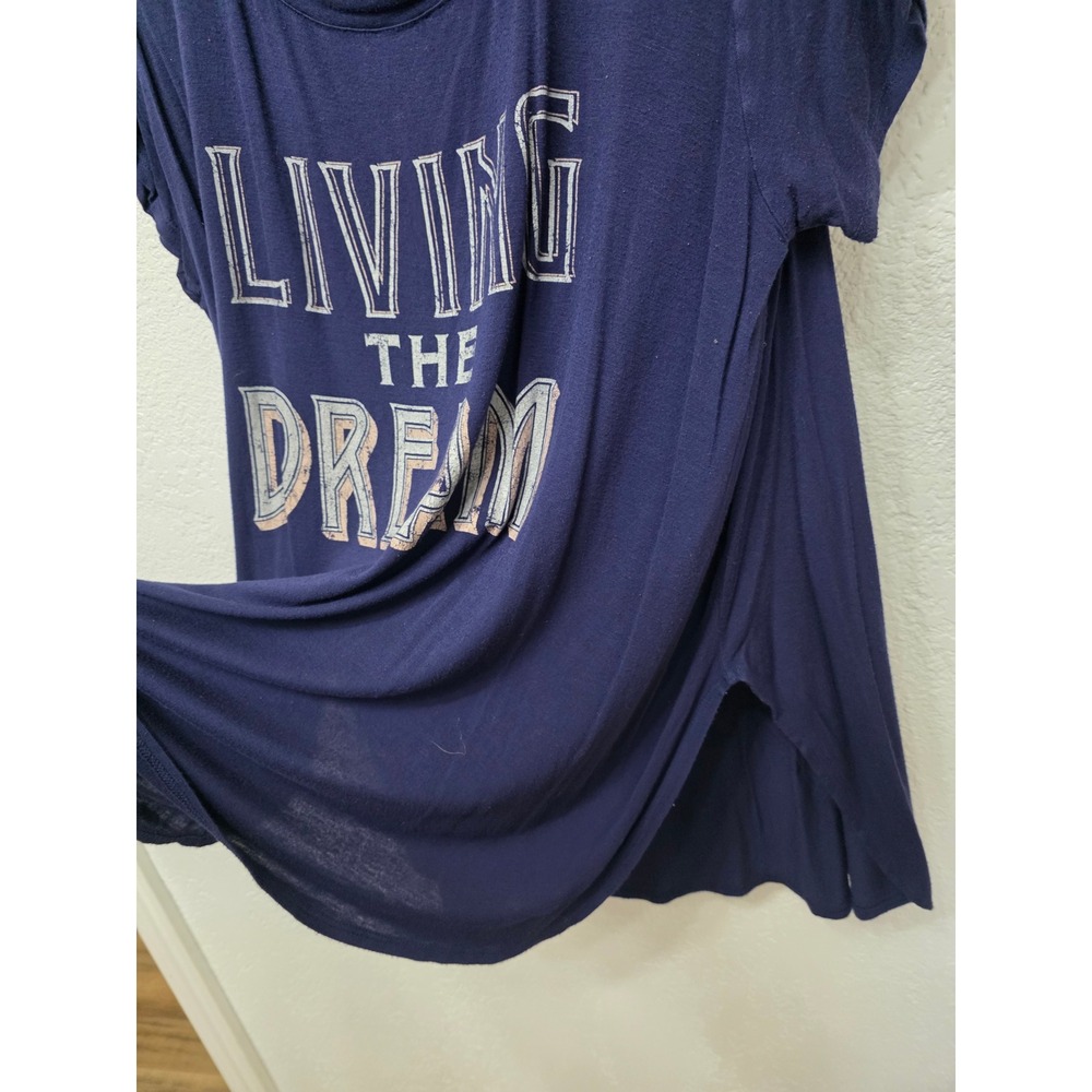 Paisley Raye Living The Dream Navy Graphic Tee 2X - Picture 5 of 7